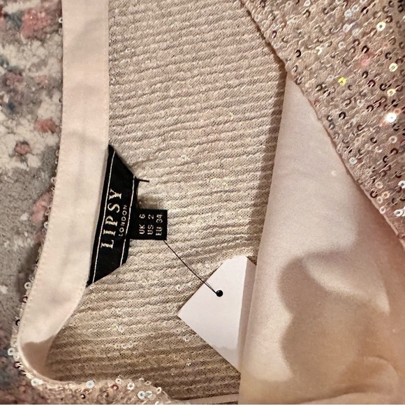 Lipsy new with tags dressy shirt glitters woman's size XS - Picture 6 of 8